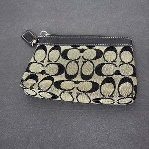 Coach Beige/Black Monogram Mini